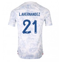 Frankreich Lucas Hernandez #21 Fußballbekleidung Auswärtstrikot WM 2022 Kurzarm